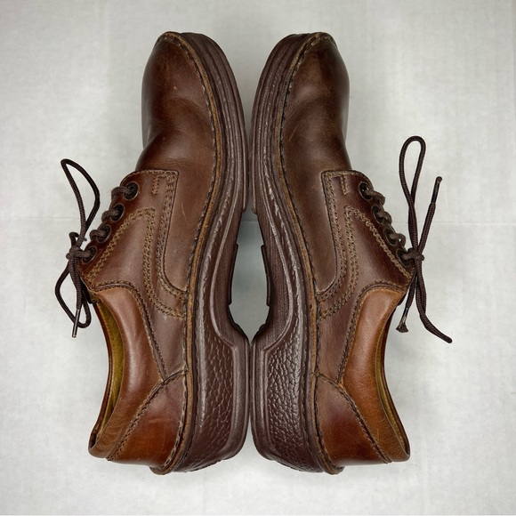 Birkenstock Unisex Brown Leather Oxfords EU 39 W 8, M6 - Picture 5 of 11